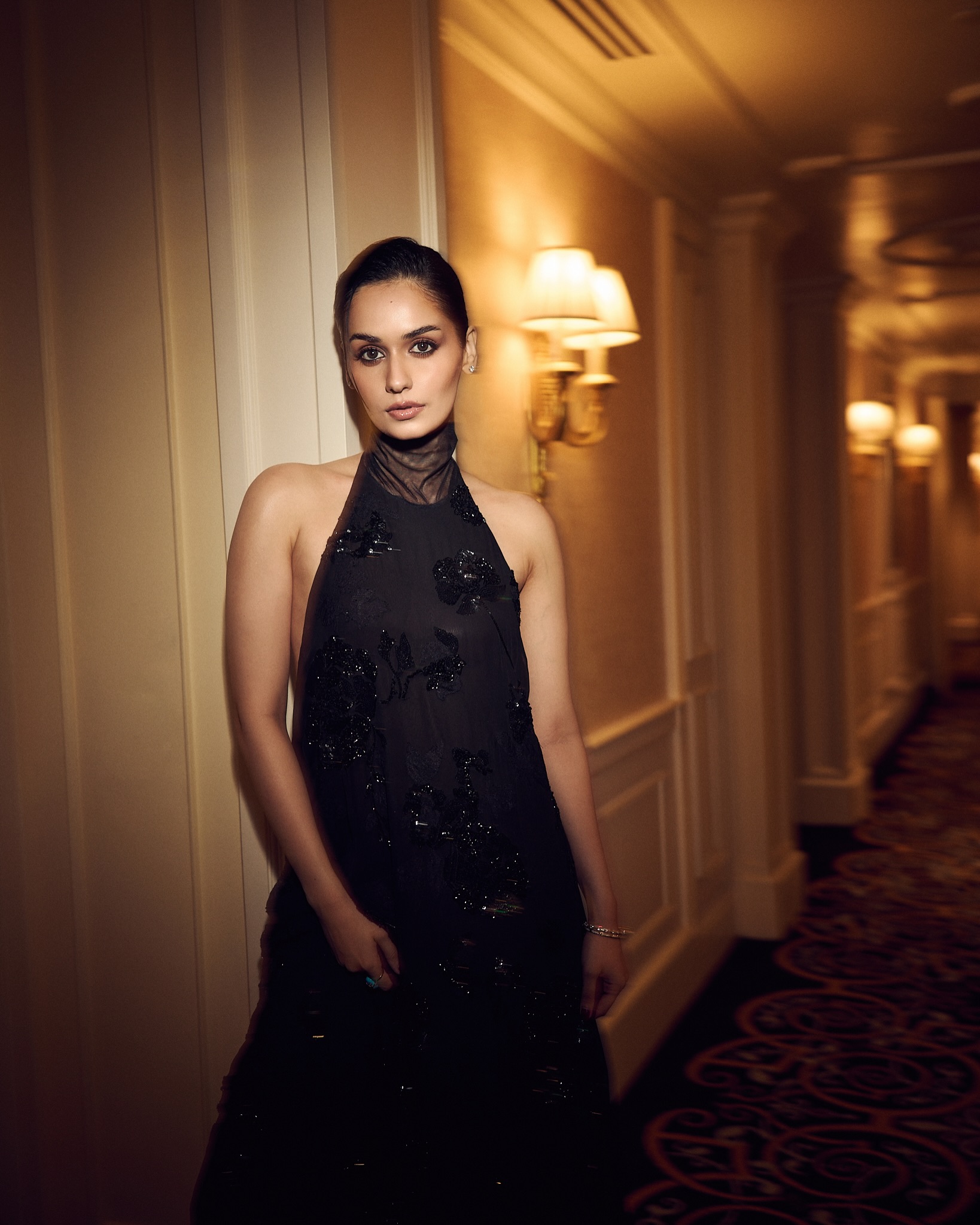 Manushi Chhillar Turns Heads In Black Elegance