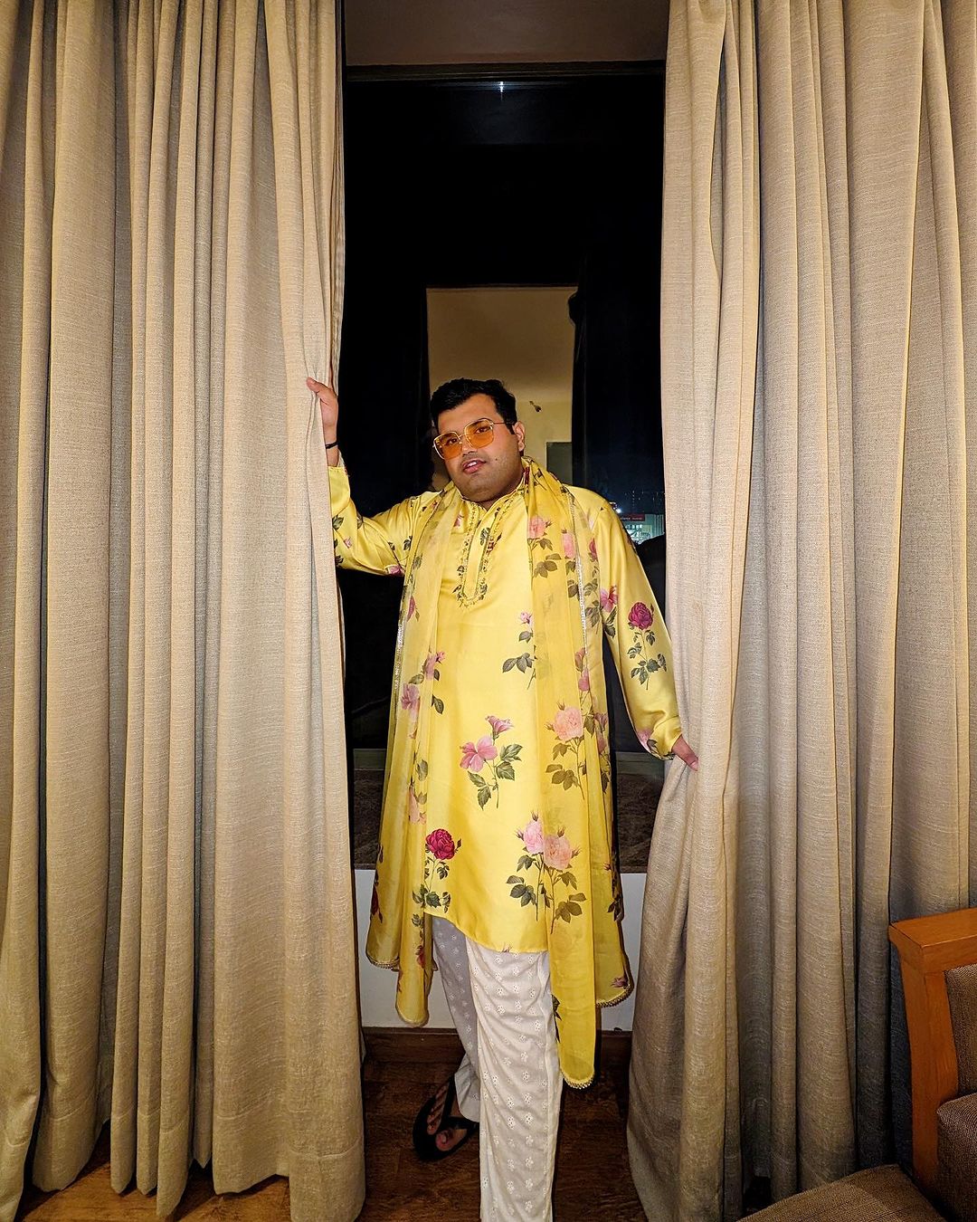Karan Sareen In Ladoo Peela Looks Vibrant and Diwali Ready