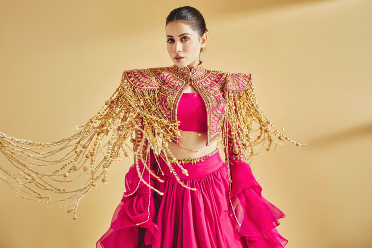 Uorfi Javed Brings Couture Drama In Pink
