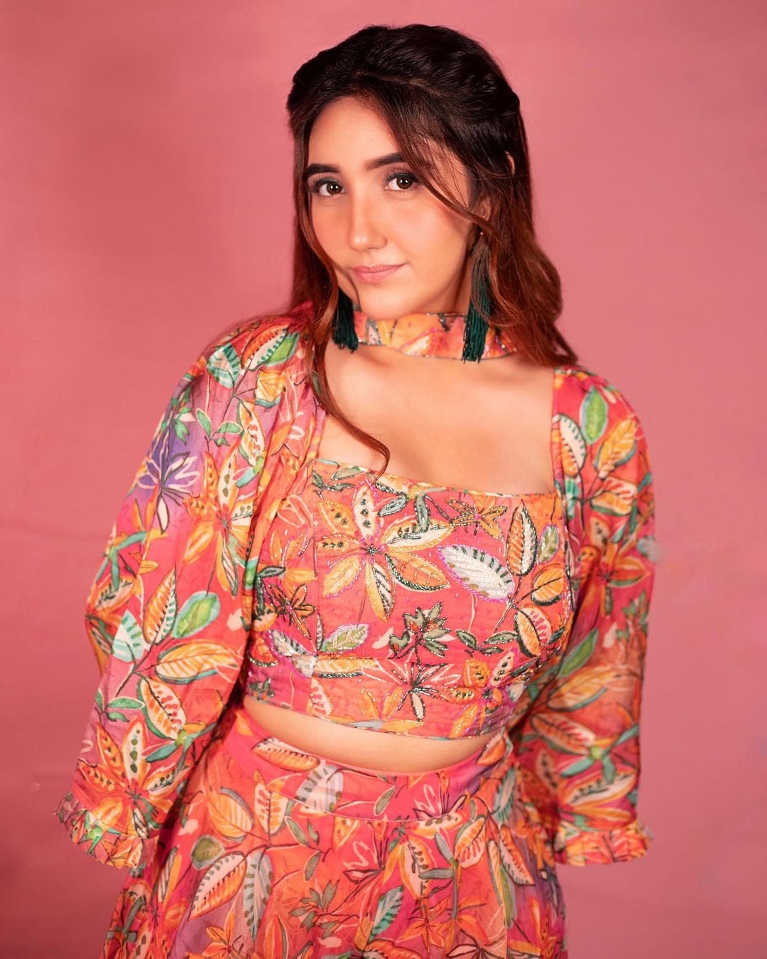 Ashnoor Kaur's Elegant Floral Ensemble