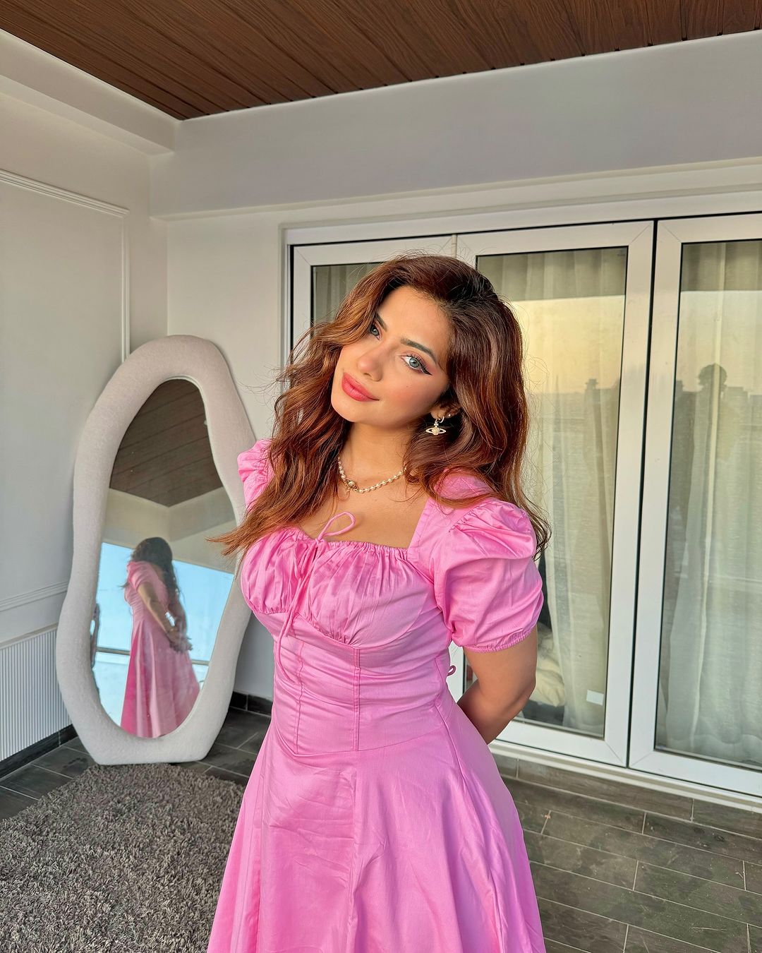 Nagma Mirajkar's Bubble Gum Pink Dress Is Effortlessly Chic
