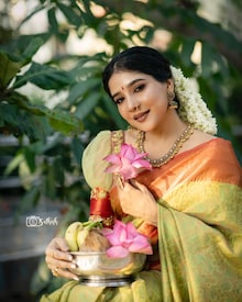 Sakshi Agarwal Stuns in Saree, Celebrates Tamil New Year in Style