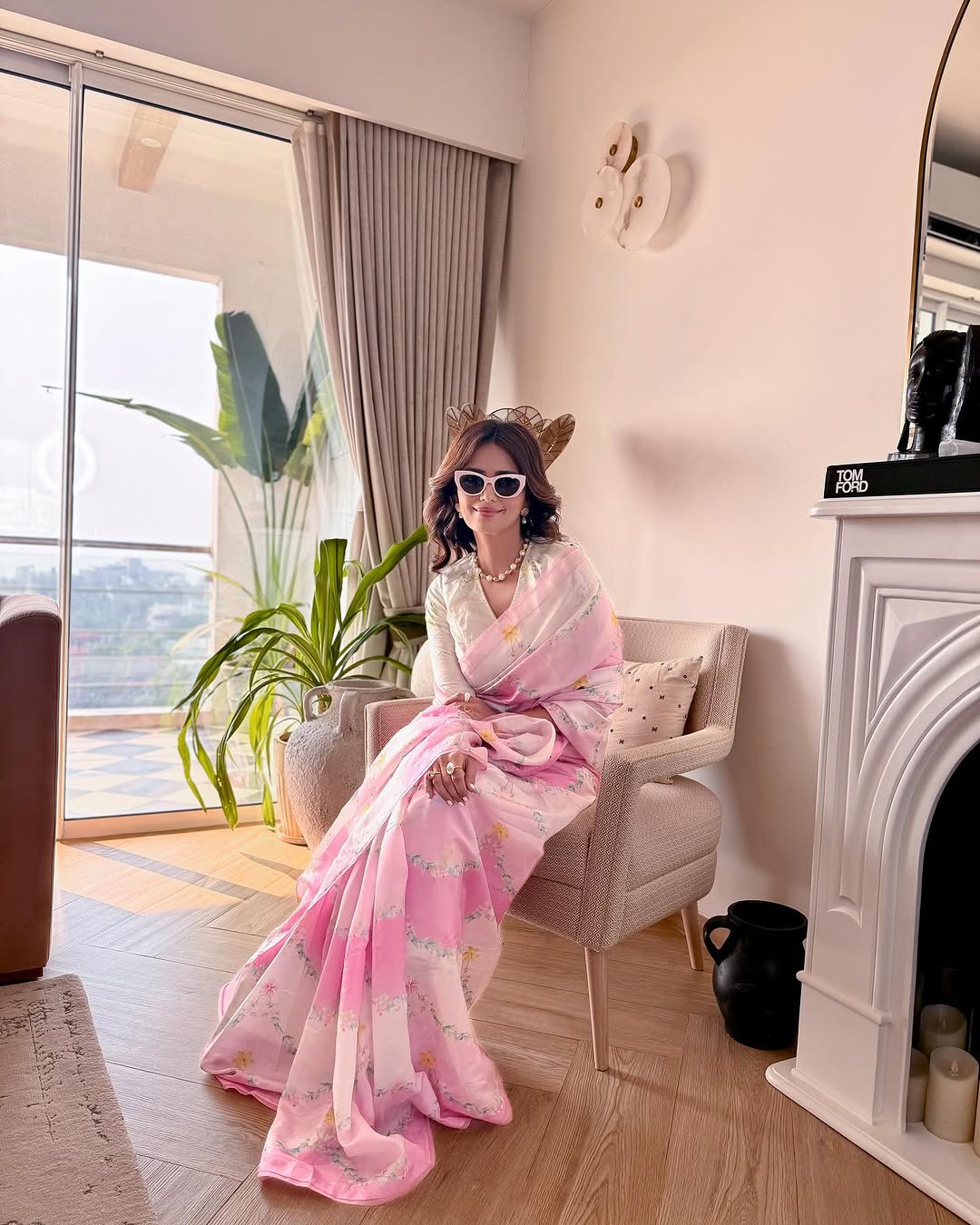 Pastel Pink Saree