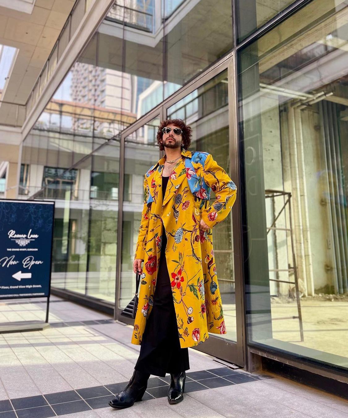 Siddharth Batra Rocks In His Yellow Floral Print Court