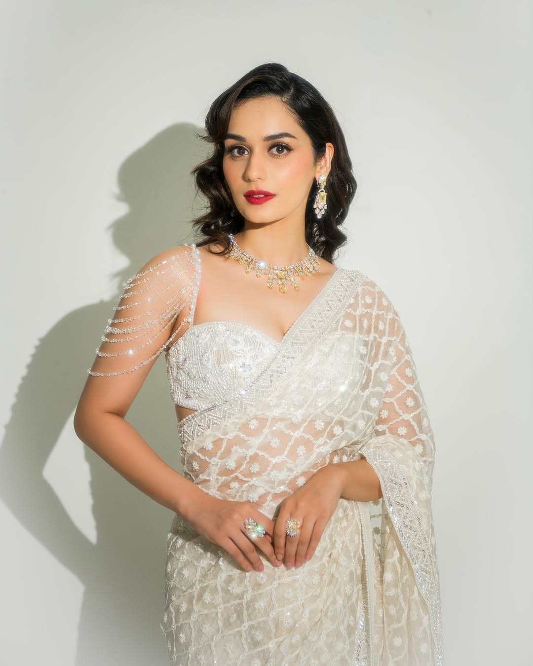 Manushi Chhillar Channelizes Her Inner Apsara in This Look