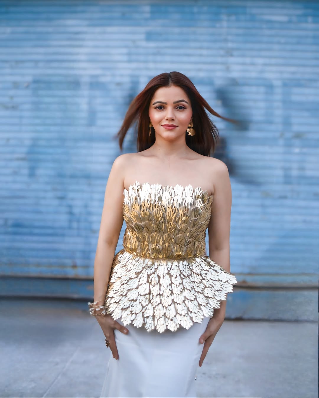 Rubina Dilaik Shines Like Gold in Stunning Phoenix Outfit