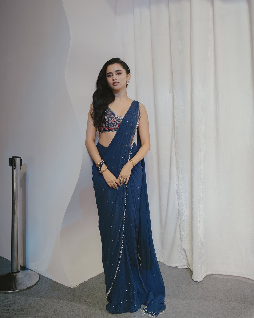Ankita Chhetri's Blue Drape Moment
