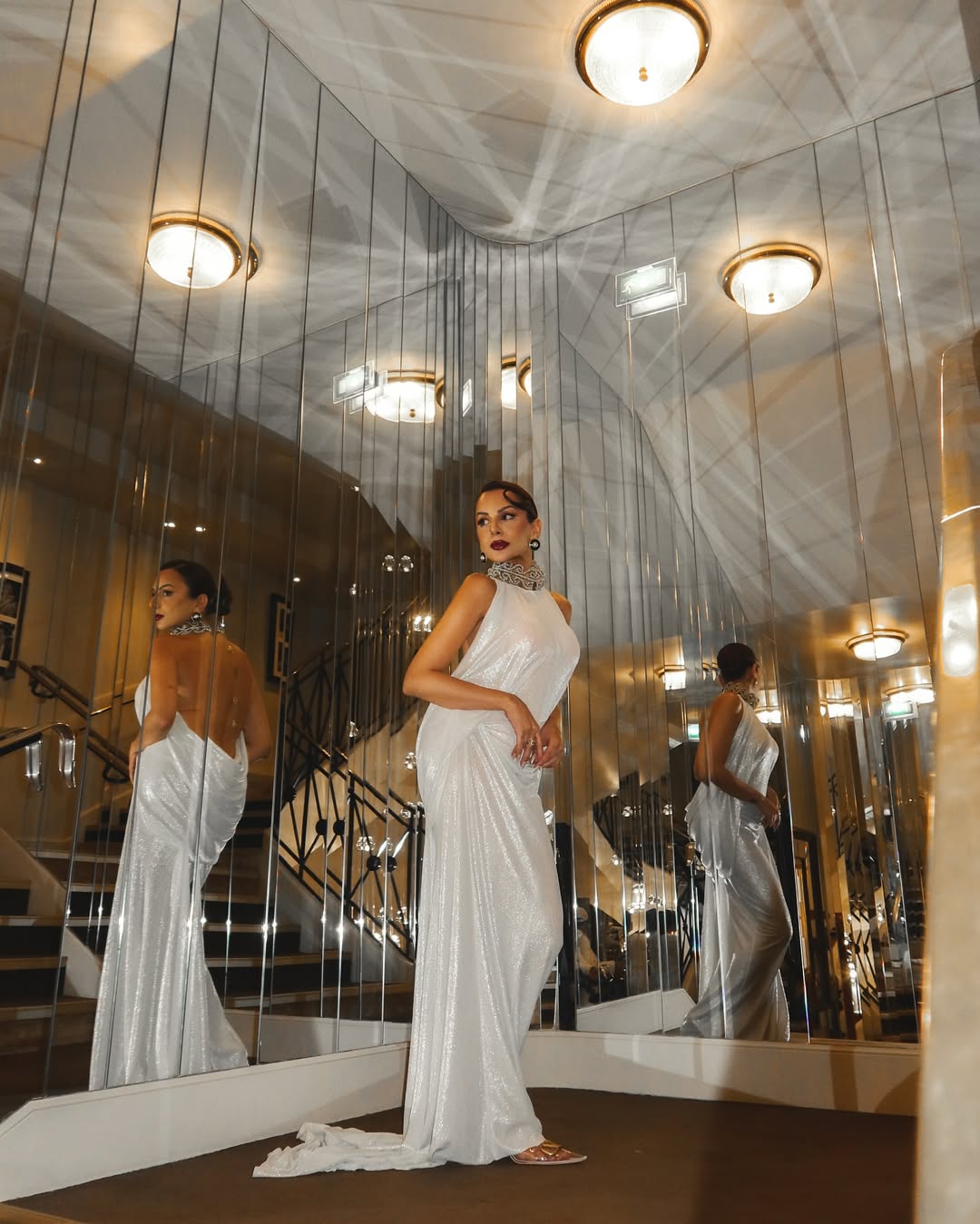 It's Backless! Nitibha Kaul Oozes Oomph in White Dress