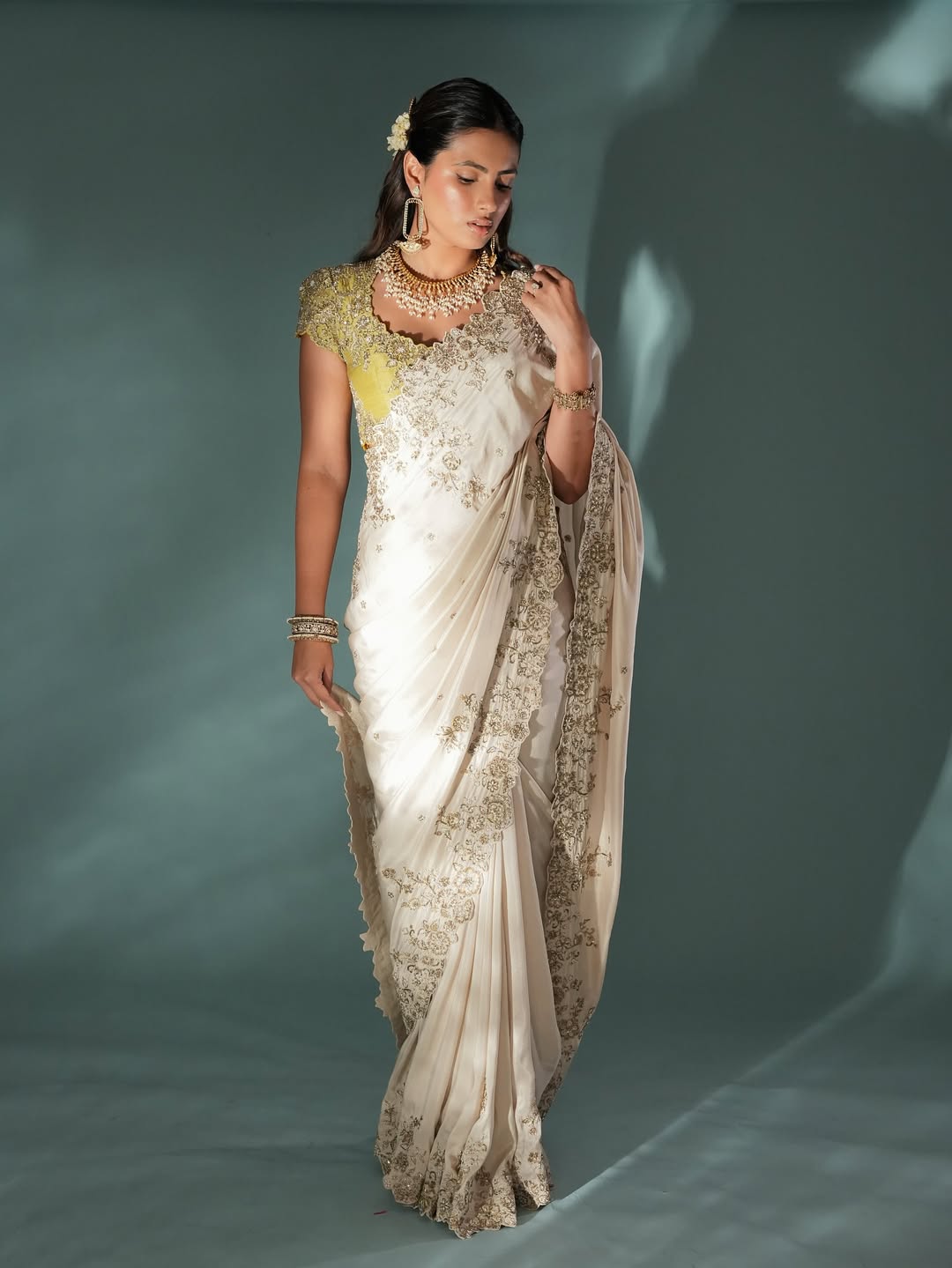 Aashna Hegde's Regal Saree Style Steals the Spotlight