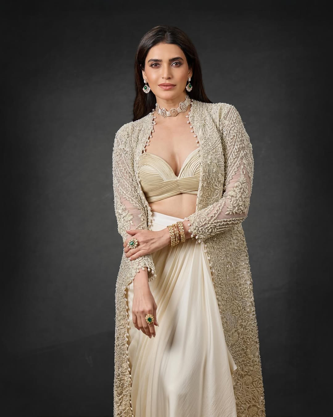 Karishma Tanna’s Ivory Look is the Ultimate Wedding Inspiration