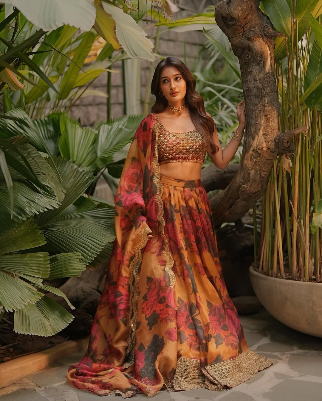 Niharika NM Delivers The Chicest Bridesmaid Goals In Floral Lehenga