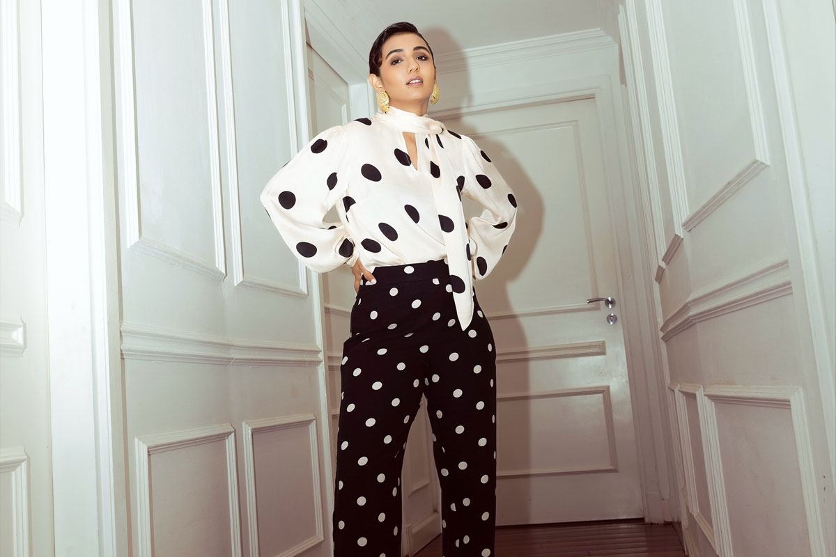Masoom Minawala Mehta Stuns in Chic Polka-Dot Co-ord
