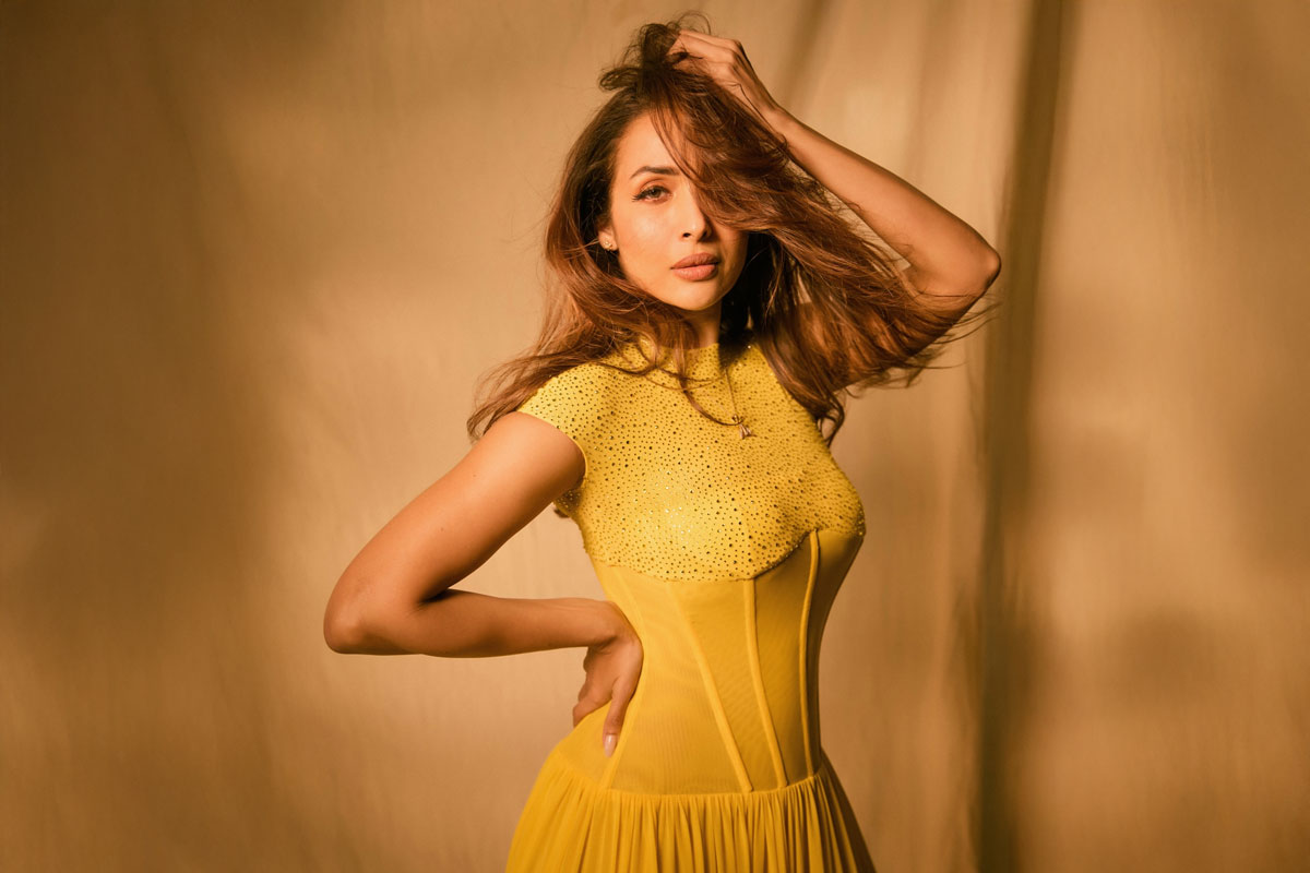 Malaika Arora Rocks Brezzy Yellow Gown