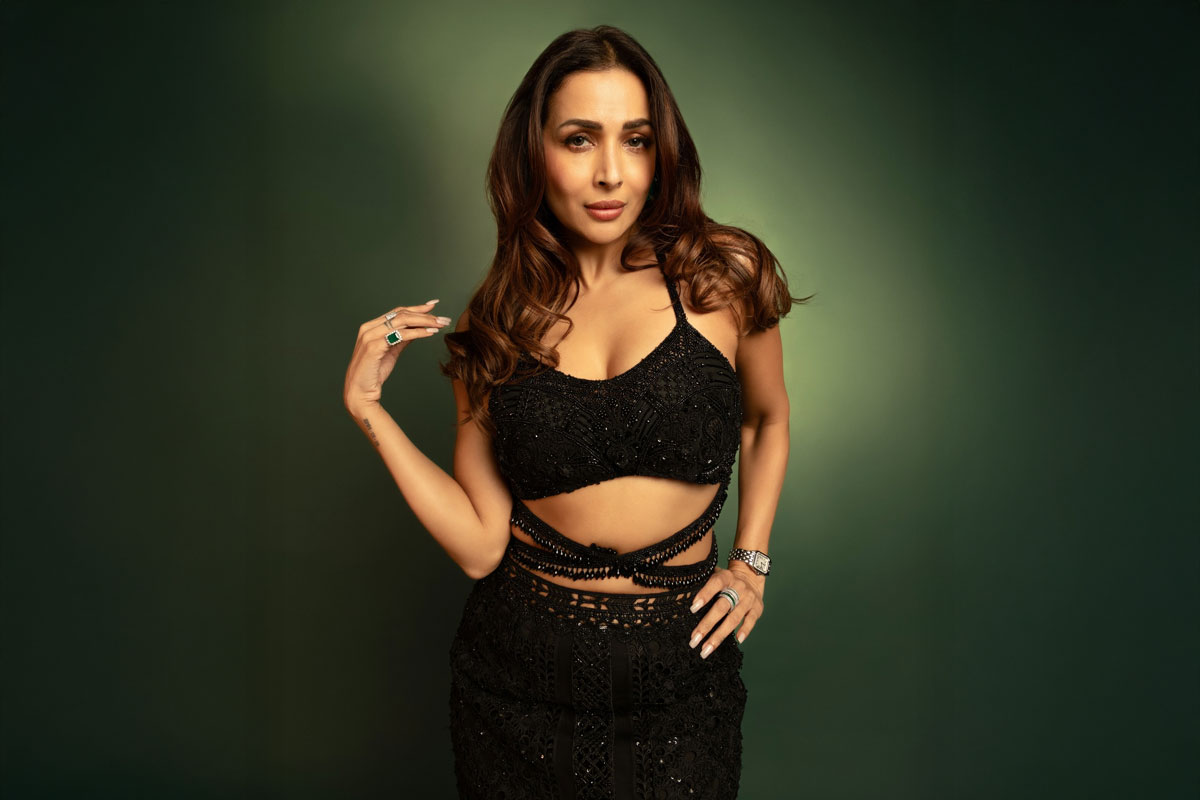 Malaika Arora Slays in Bold Black Cut‑Out Gown