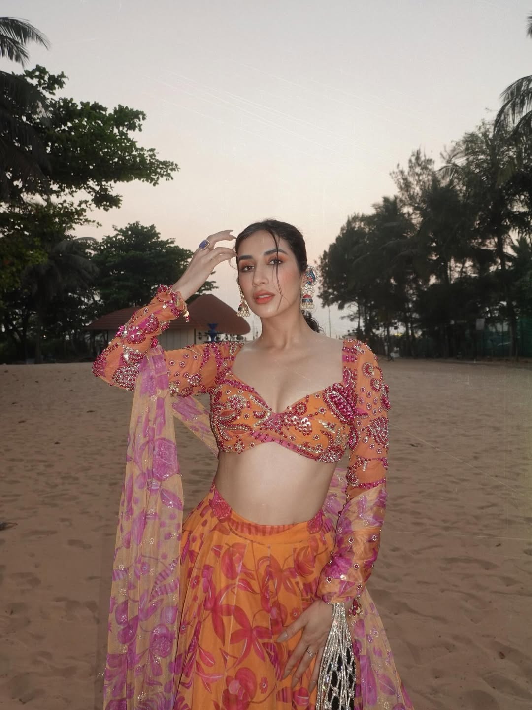 Parul Gulati Serves a Sunset‑Ready Lehenga Moment
