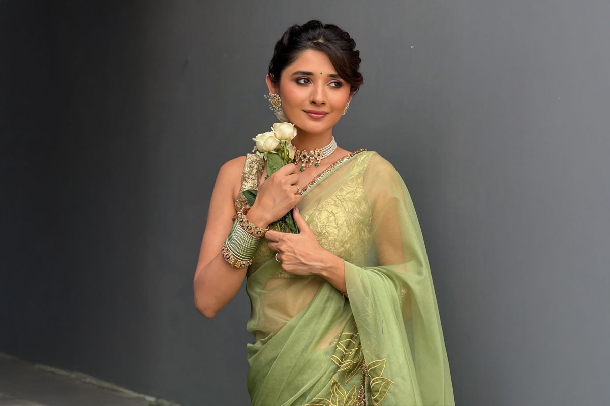 Kanika Mann's Elegant Green Saree Look