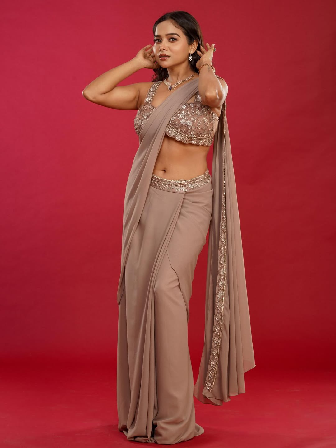 Manisha Rani&rsquo;s Elegant Saree Look