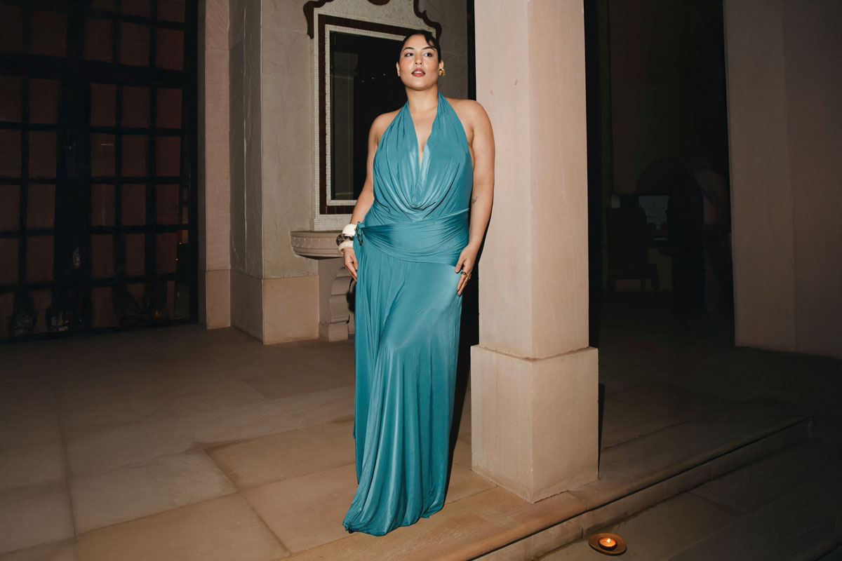 Sakshi Sindwani Oozes Oomph in Backless Gown