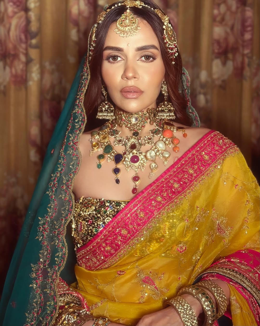 Komal Pandey Slays in Bright Yellow Saree