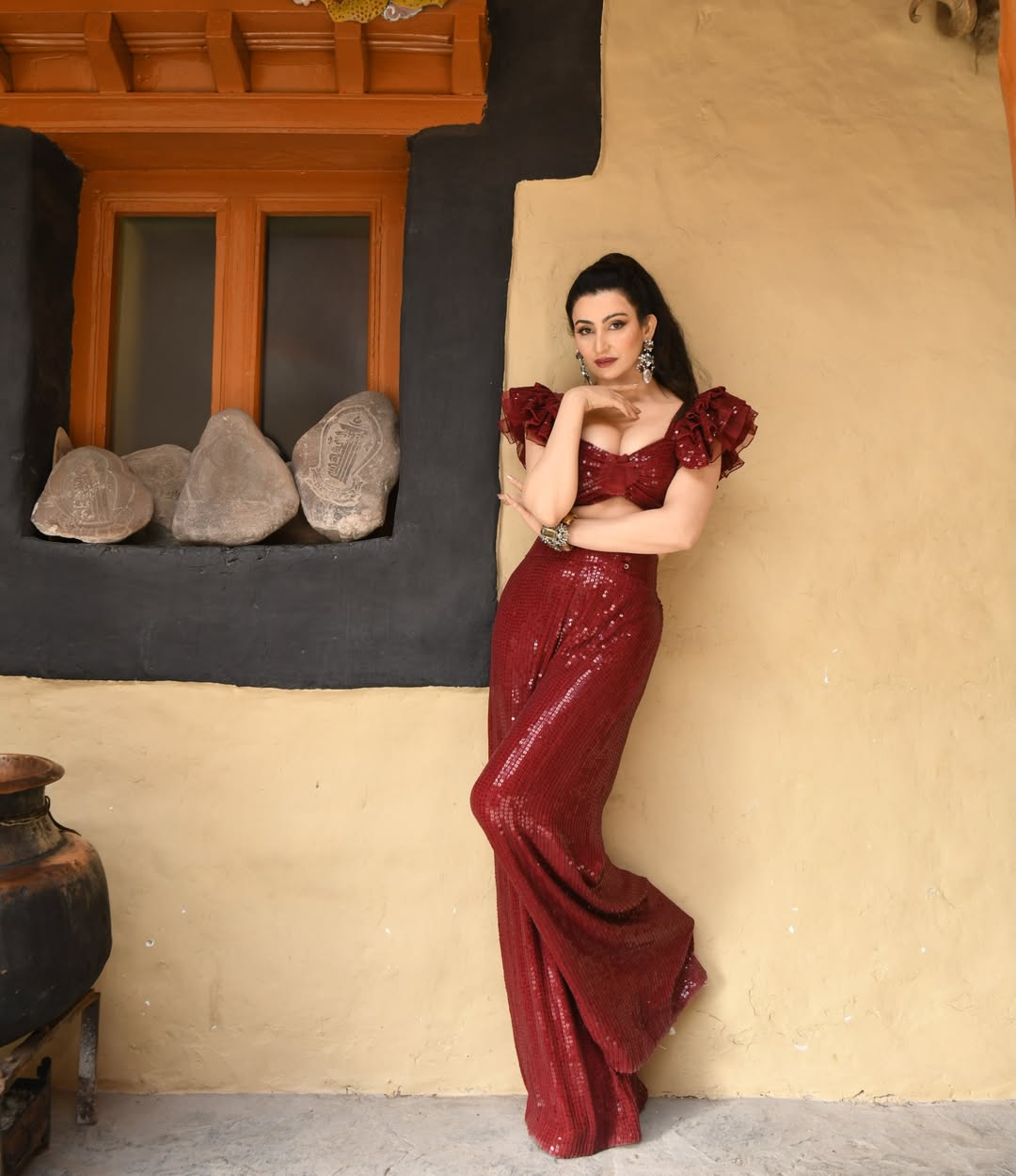 Shalini Passi Turns Up Glam in Red Sequin Co-Ord Set