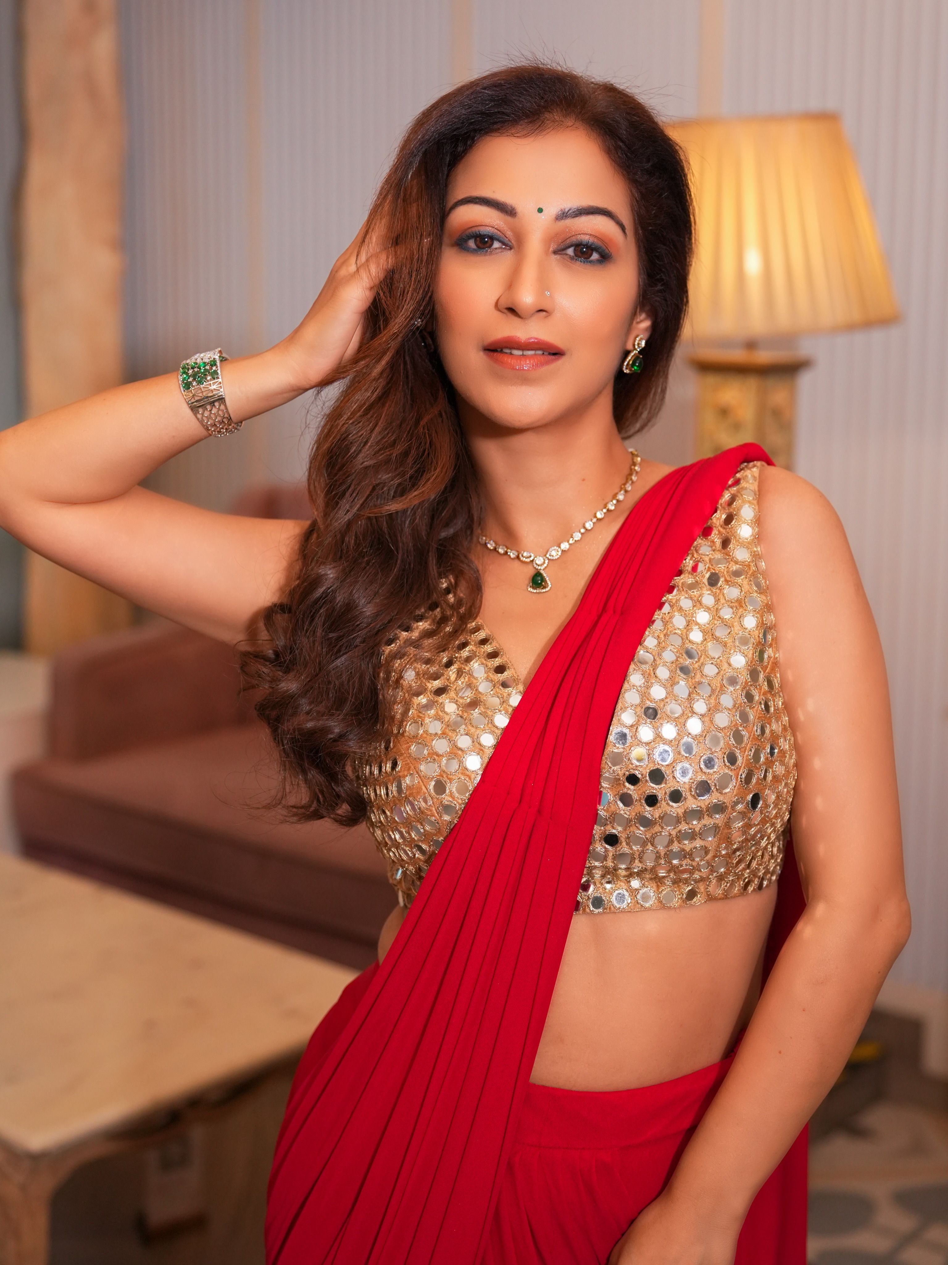 Sunayana Fozdar Paints A Picture Of Elegance In Red