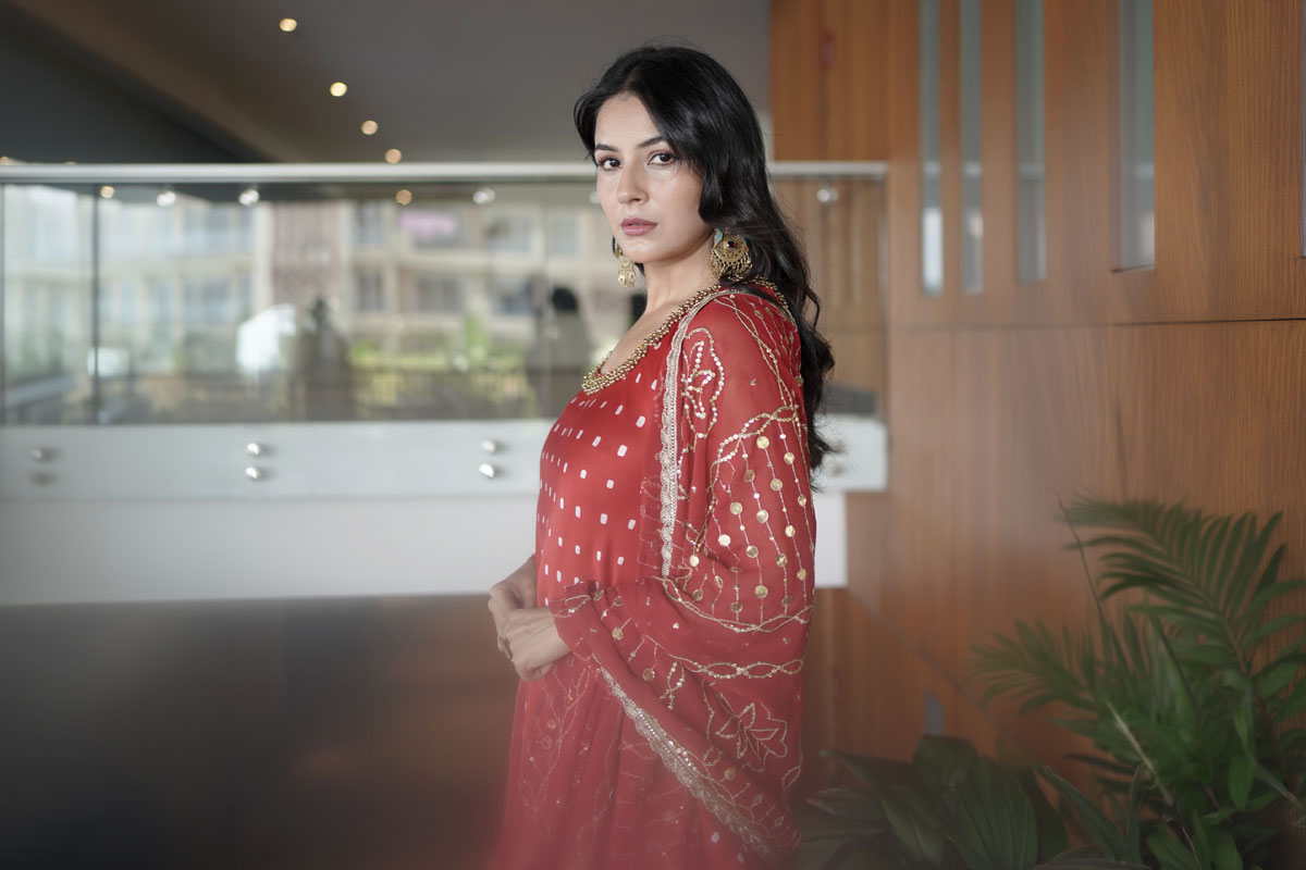 Shehnaaz Gill Serves Royal Desi Glam In This Striking Red Look