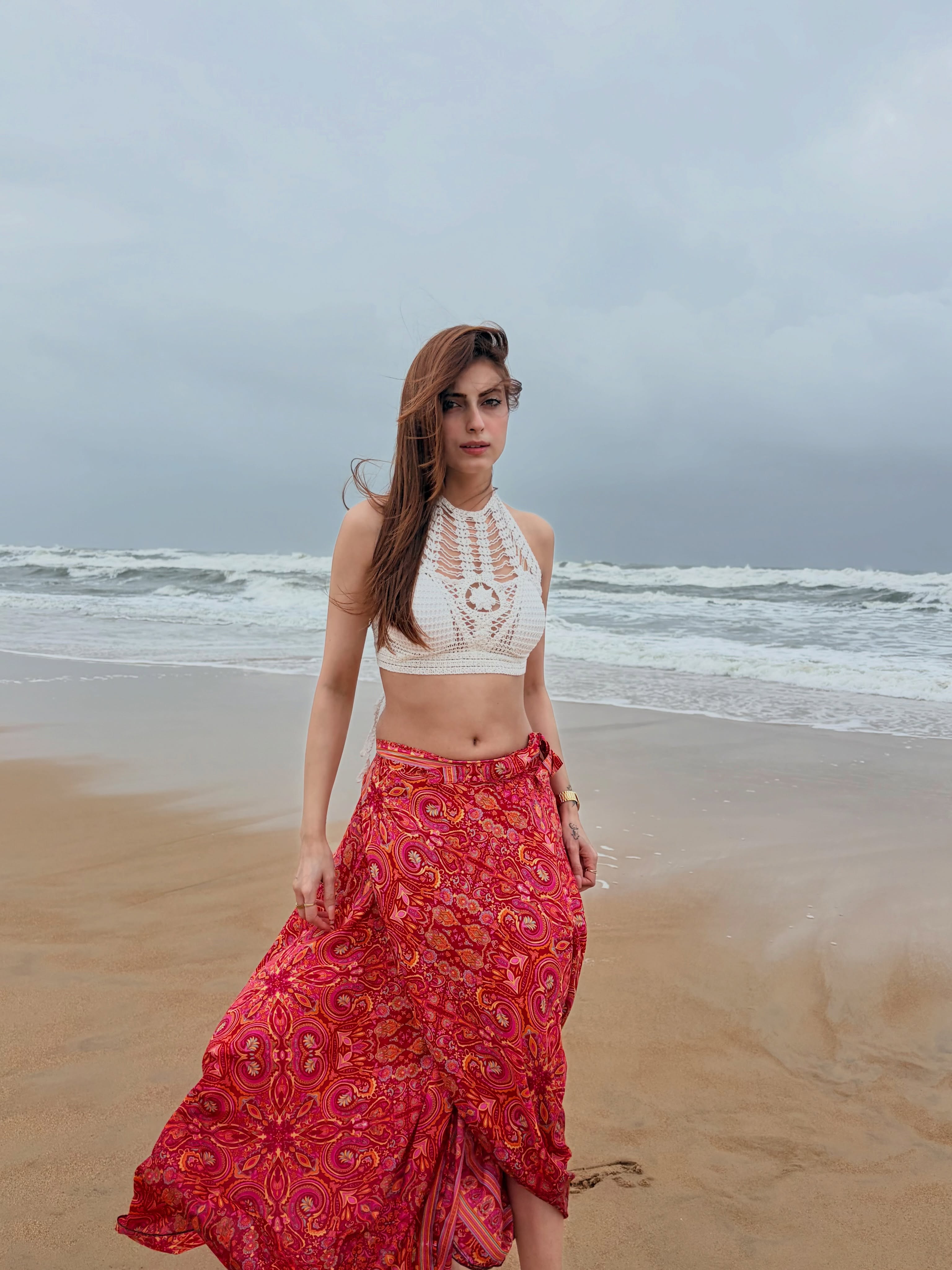 Farrhana Bhatt Embraces Coastal Chic in a Boho-Inspired Ensemble
