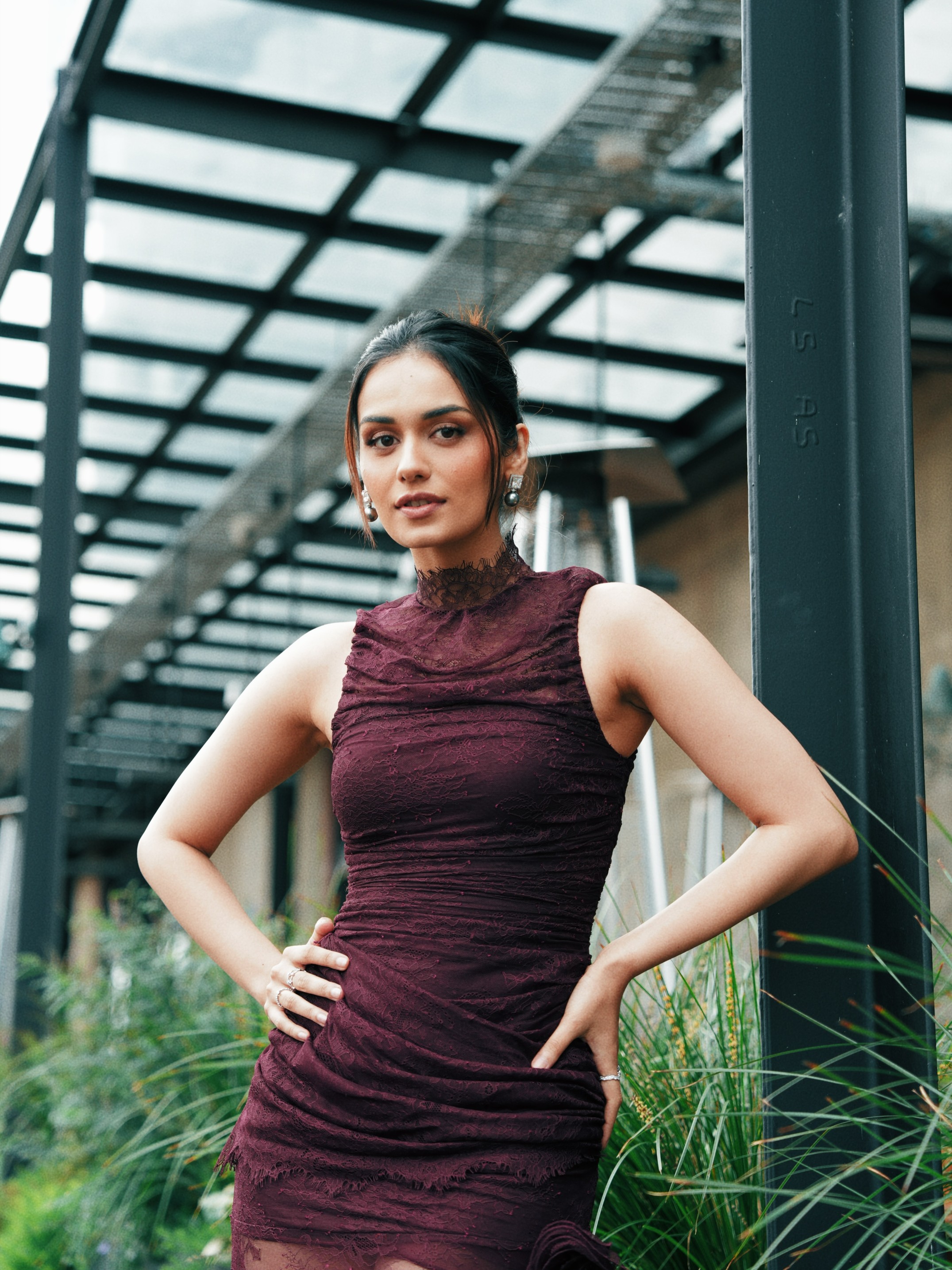 Manushi Chhillar Turns Heads In A Sultry Burgundy Gown