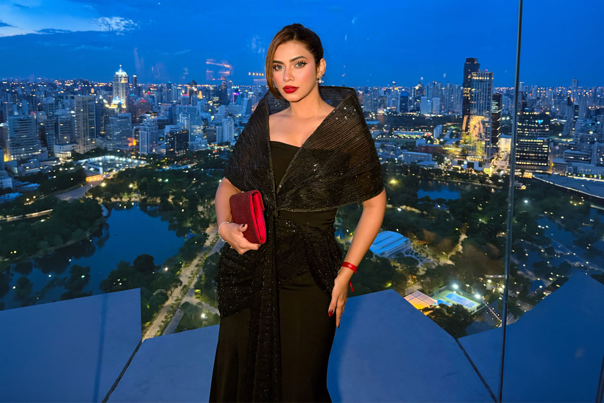 Nagma Mirajkar Stuns In A Timeless Black Sequin Gown