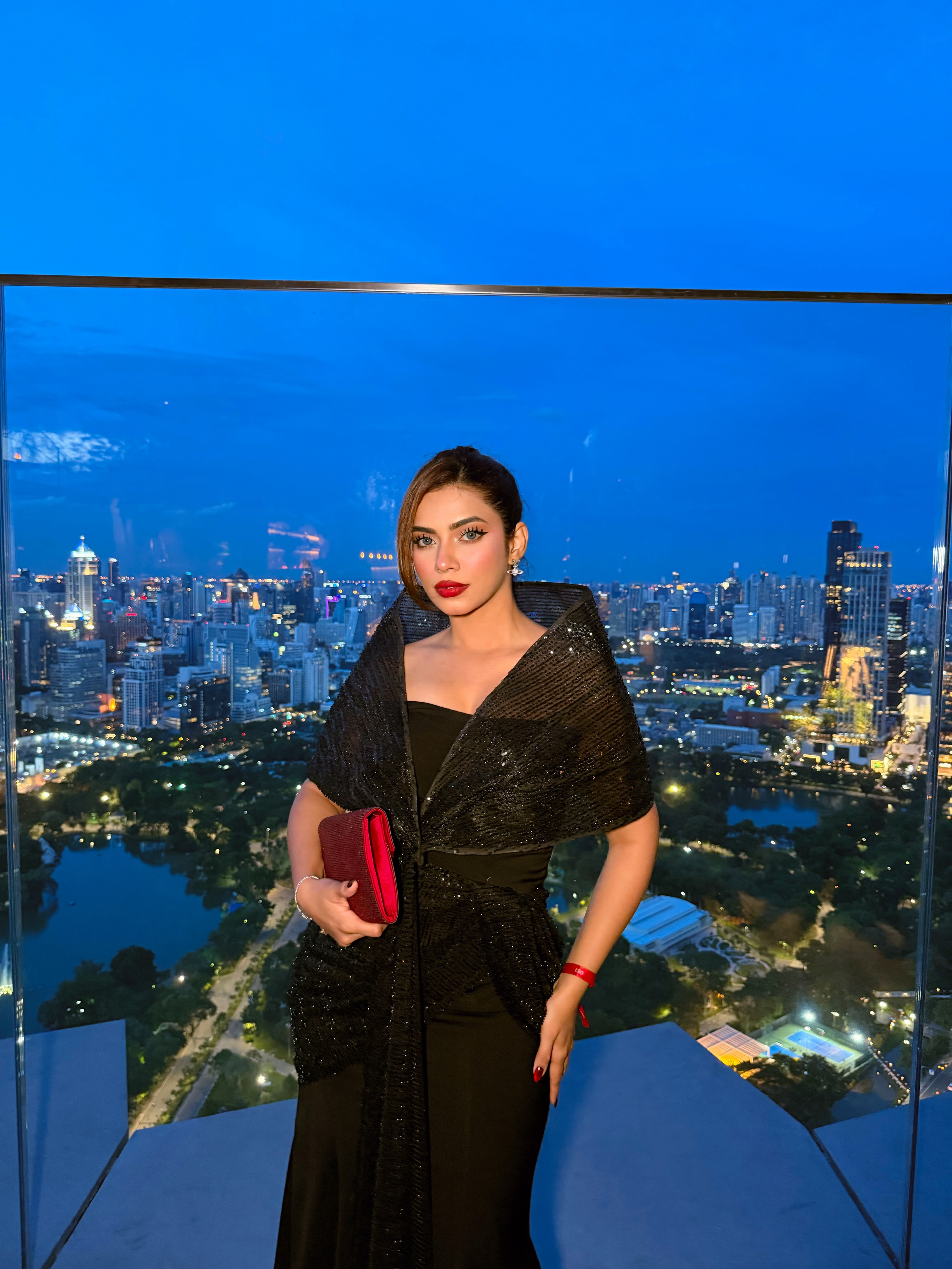 Nagma Mirajkar Stuns In A Timeless Black Sequin Gown