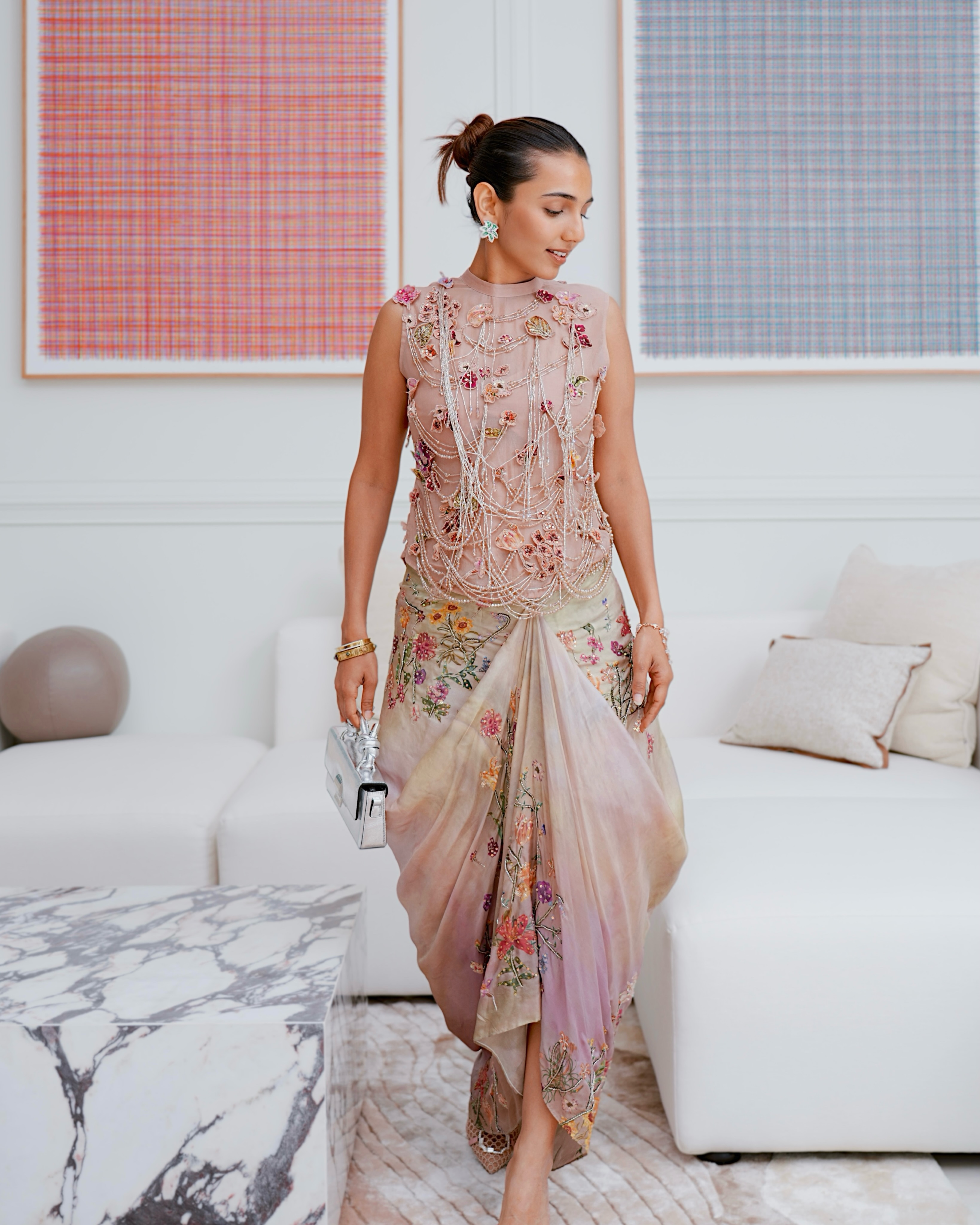 Masoom Minawala Mehta Turns Muse In A Delicate Draped Creation