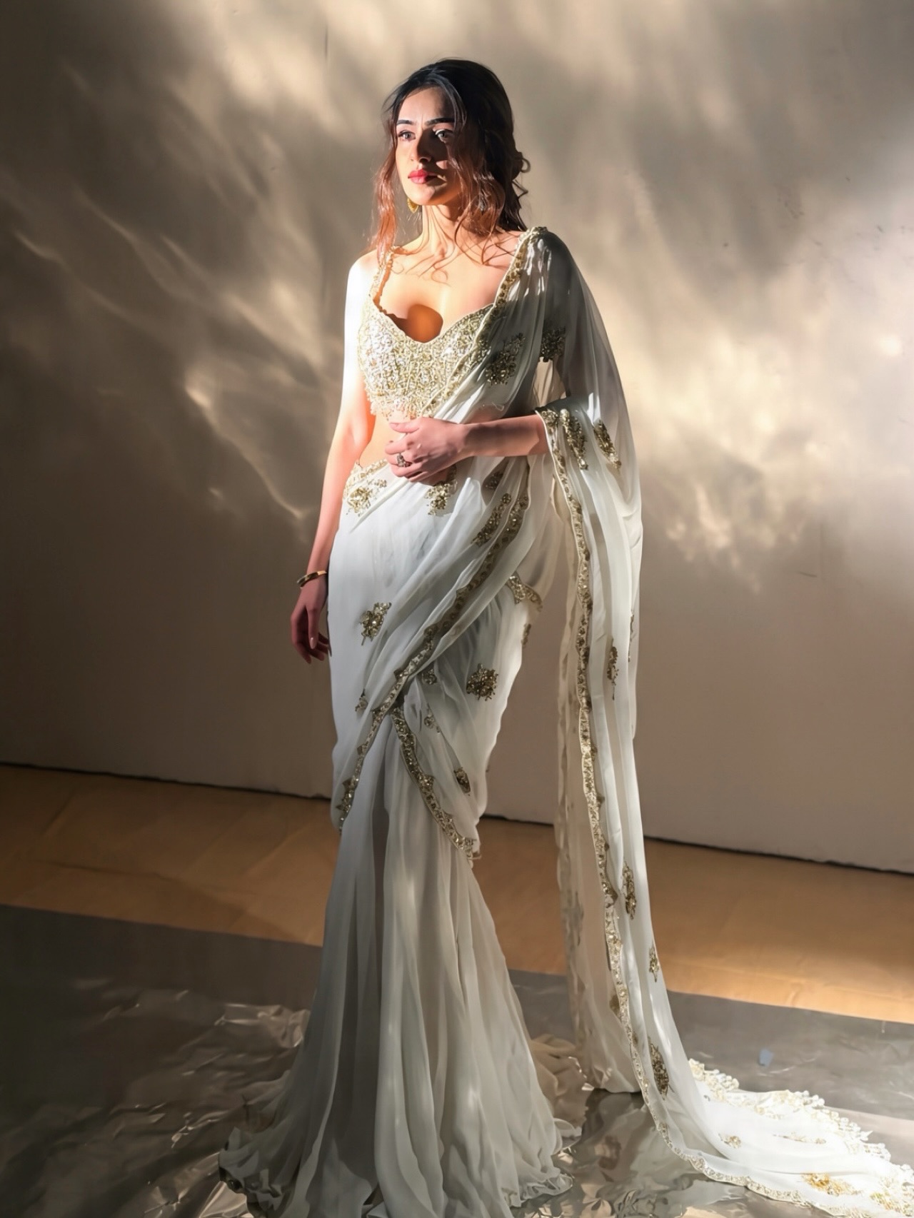 The combination of ivory hues and golden detailing creates a sophisticated aesthetic that never goes out of style.