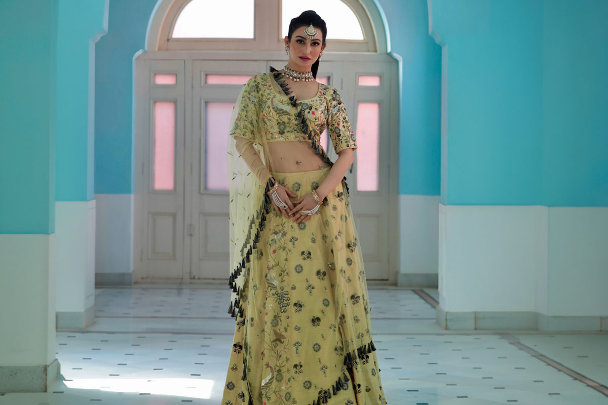 Shalini Passi Stuns In A Sunshine Yellow Floral Lehenga