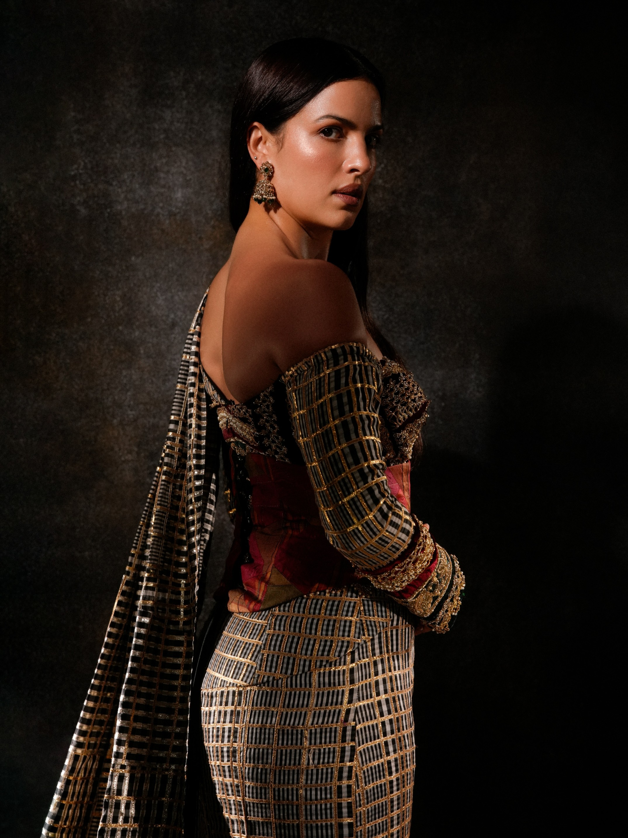 Nata&scaron;a Stanković Turns Heads In Regal Checks