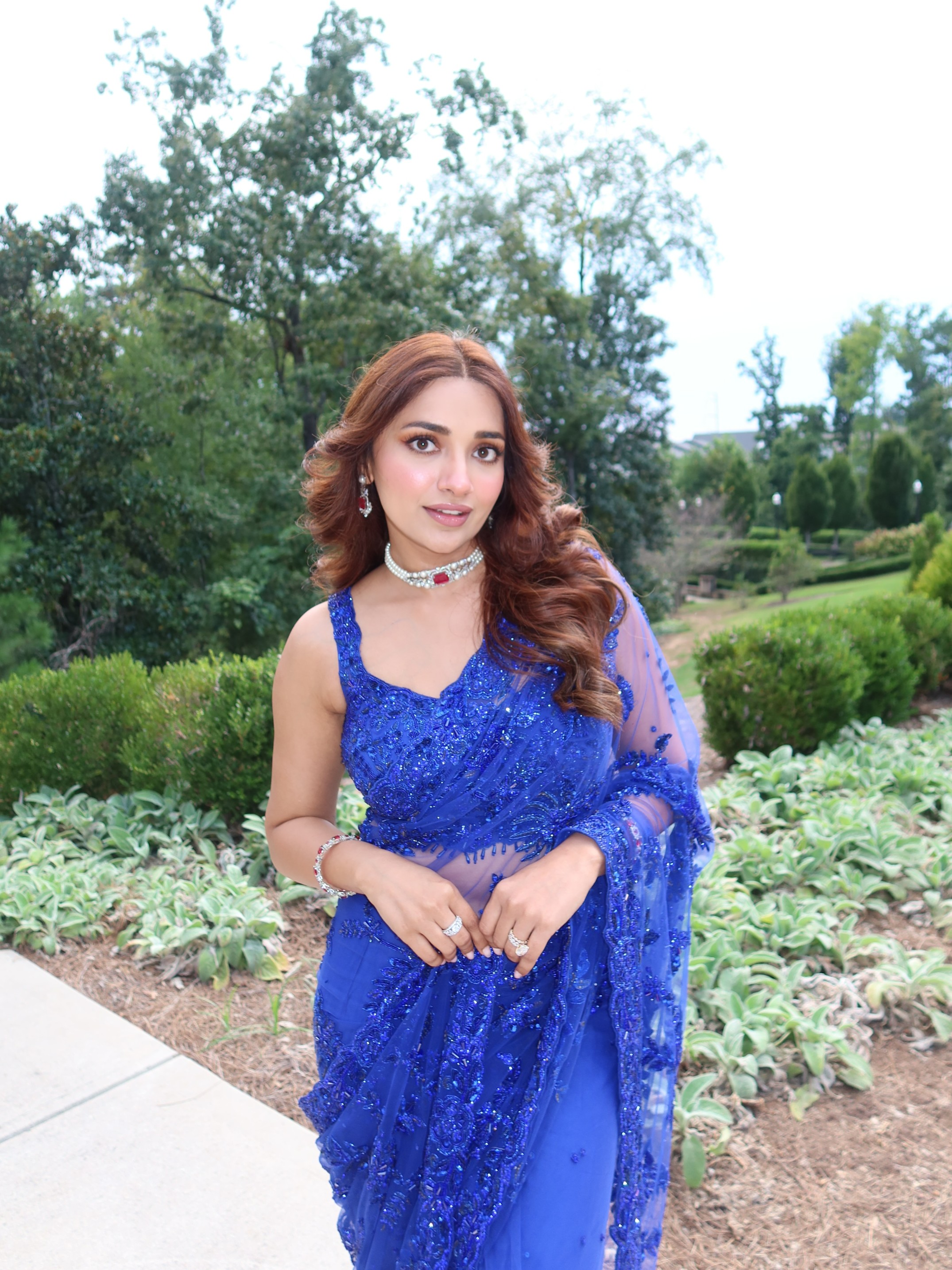 Jiya Shankar Stuns In Sapphire Glam