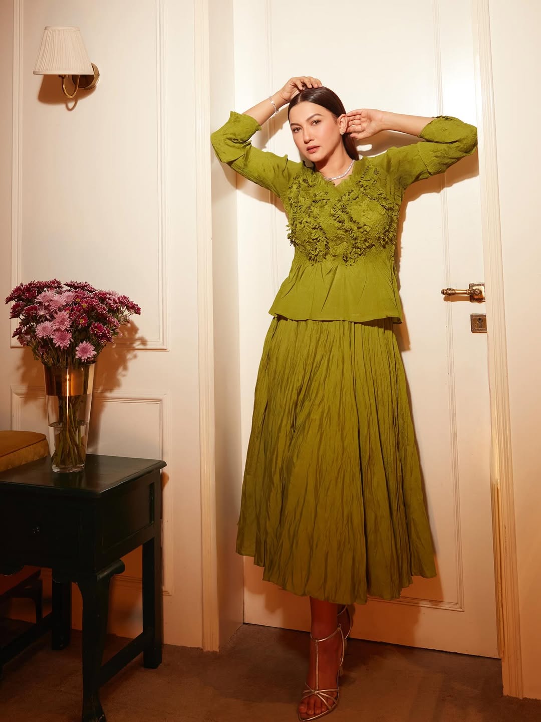 Gauahar Khan Brings Soft‑Girl Energy in Green