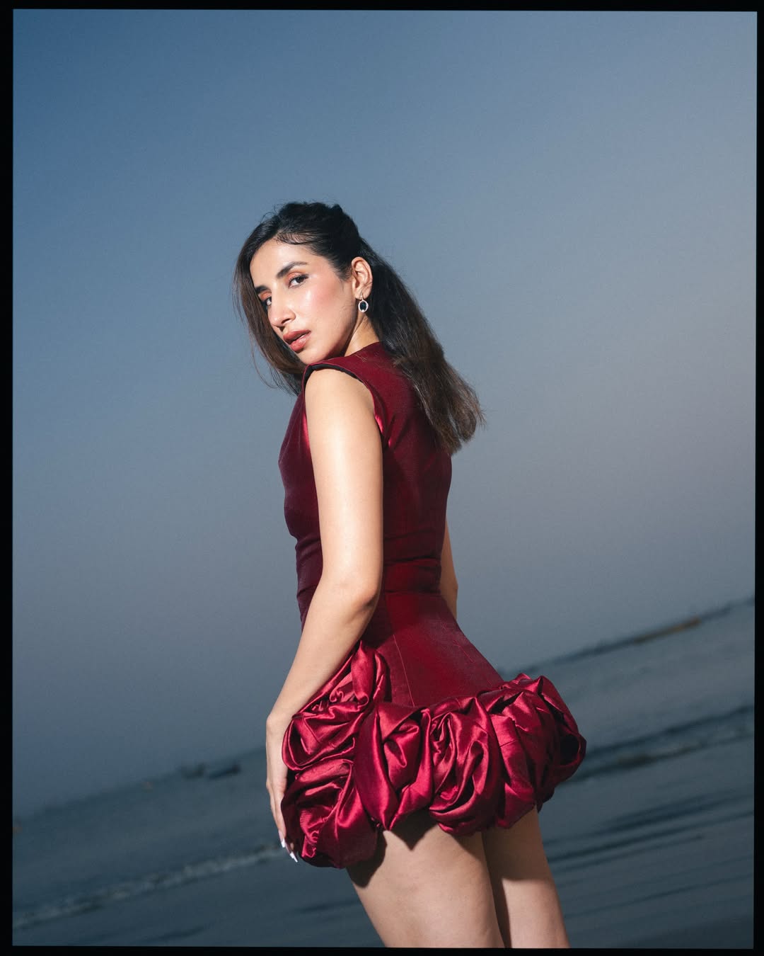 Parul Gulati Serves Bold Seaside Glam in Statement Red Mini