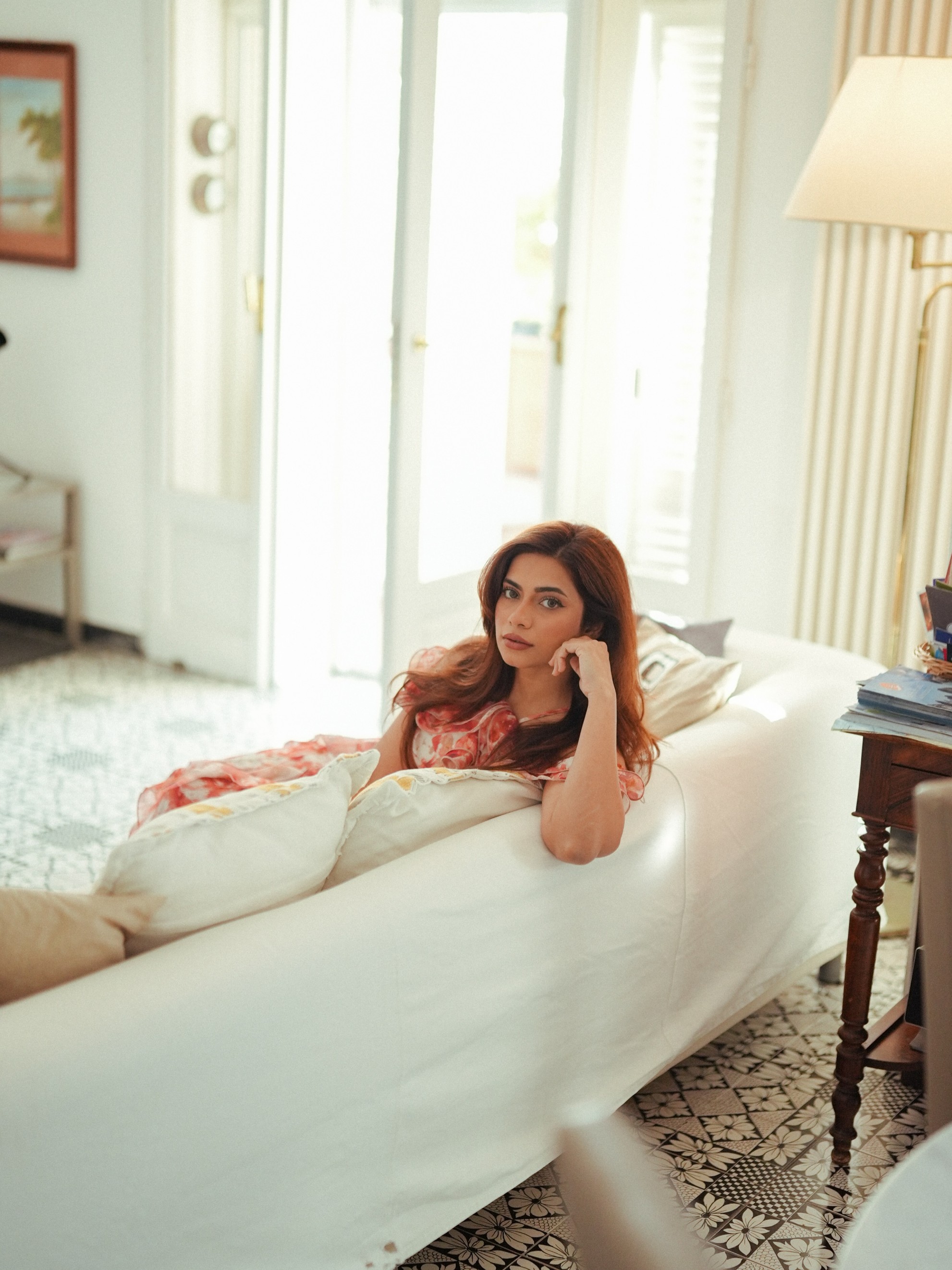 Soft pink hues and delicate detailing make Nagma Mirajkar's outfit an instant style winner.