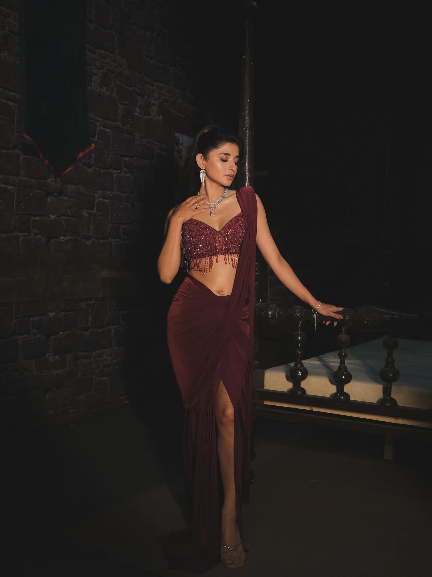 Kanika Mann Turns Up The Glam In Wine-Hued Elegance