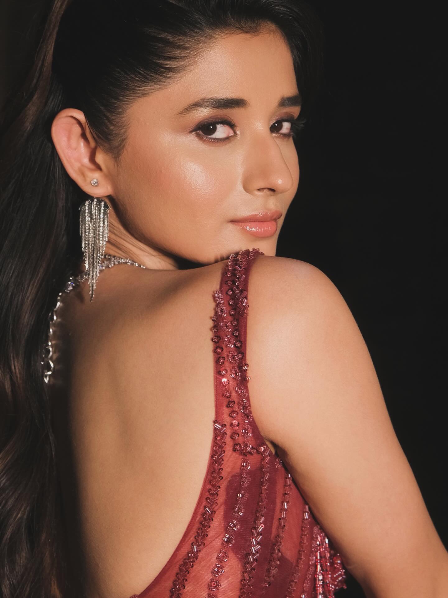 Kanika Mann embraces fluid silhouettes, with the flowing fabric adding a touch of effortless allure.
